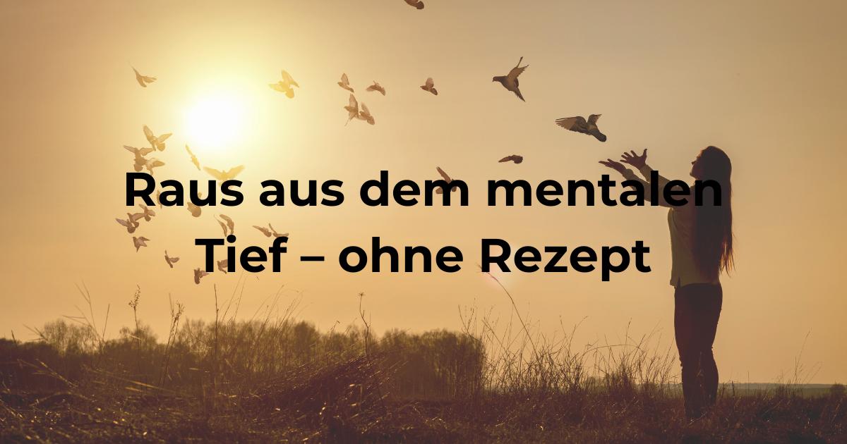 Person blickt hoffnungsvoll nach vorne – Antidepressiva ohne Rezept als natürliche Alternative bei mentalen Tiefs