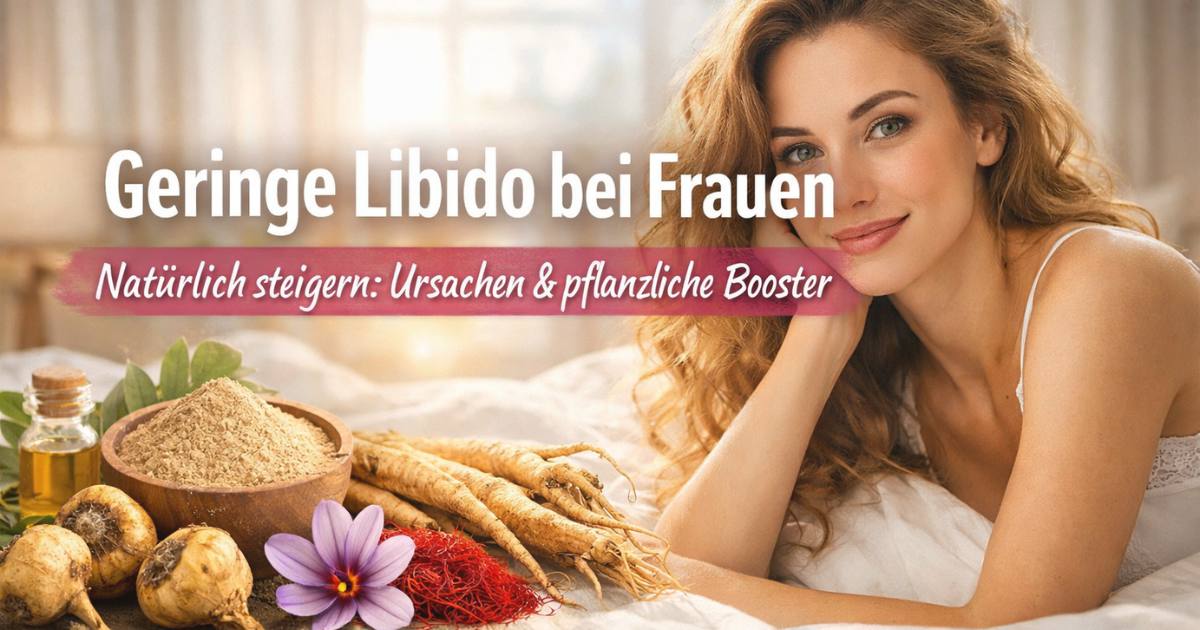 Geringe Libido bei Frauen natürlich steigern – pflanzliche Libido Booster wie Maca, Ginseng und Safran