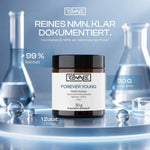 Rewake Forever Young im Labor, reines NMN als mikronisiertes Pulver, über 99 % Reinheit, 30 g