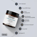 Rewake Forever Young Merkmale: über 99 % Reinheit, pures NMN-Pulver ohne Zusatzstoffe, 30 g, laborgeprüft